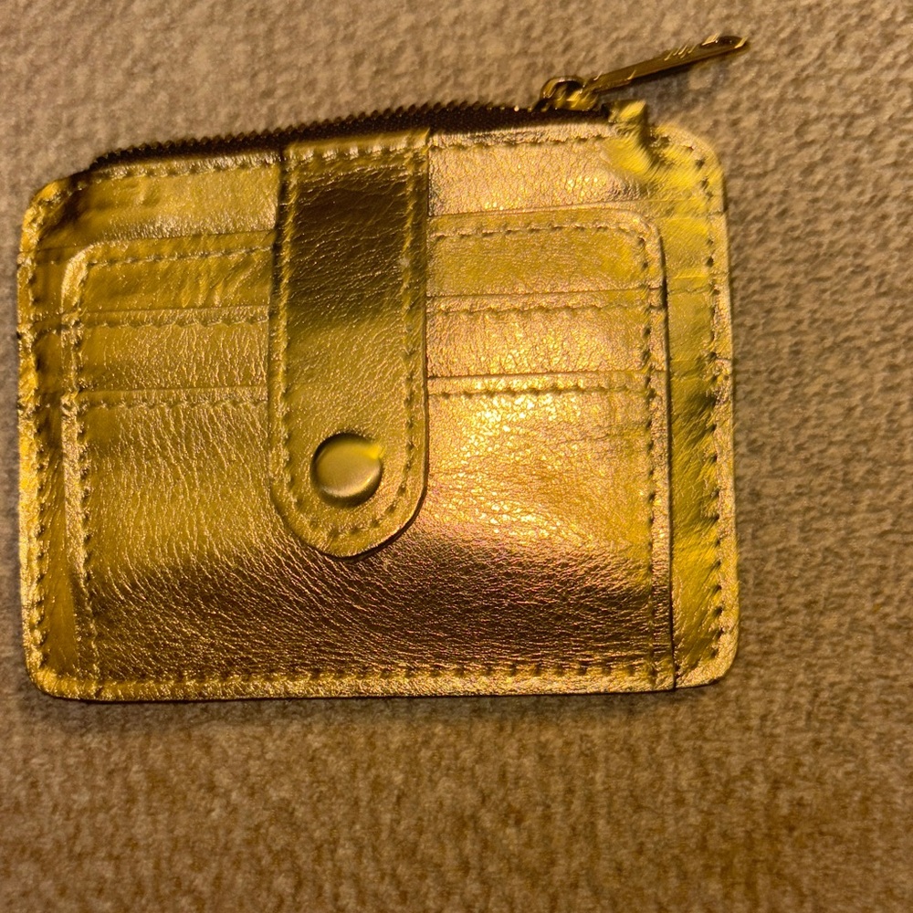 Gold Leather Wallet